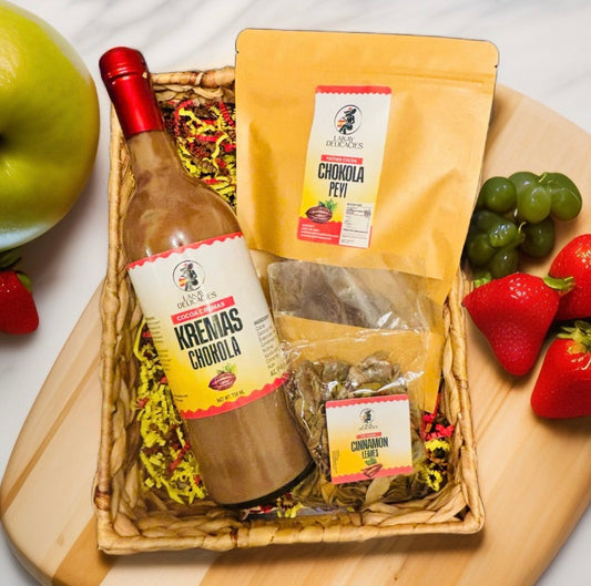 Valentine Gift Basket with Chocolate Kremas