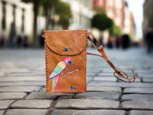 Handcrafted Travel Crossbody leather bag