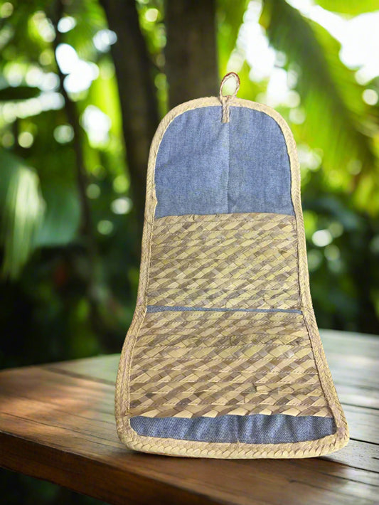 Handcrafted Woven Straw Clutch for Women