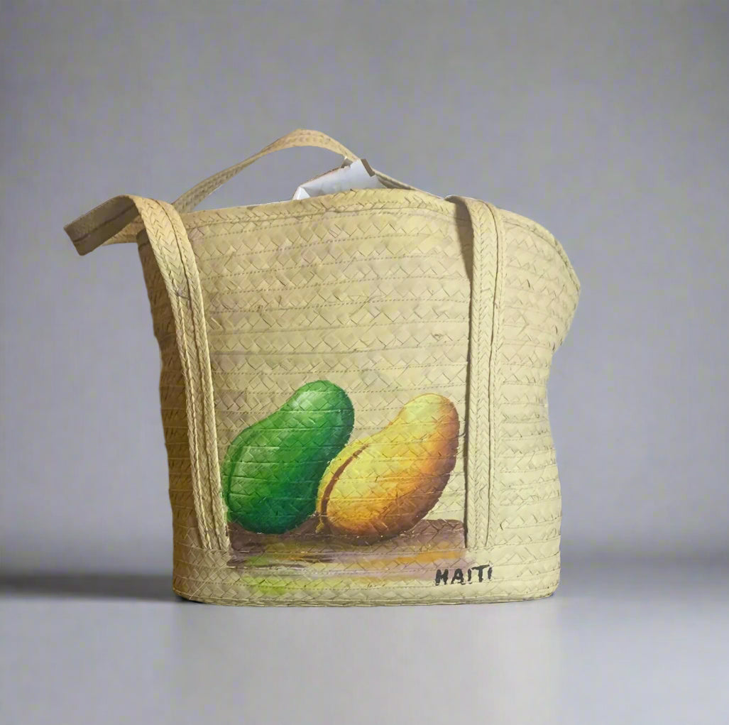 Handcrafted Woven Straw Basket or Bag