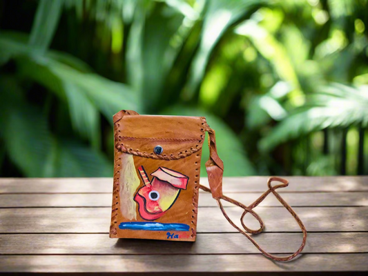 Handcrafted Travel Crossbody leather bag