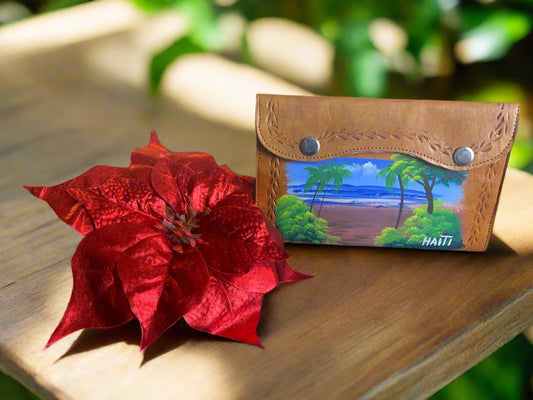 Genuine Medium Leather Handcrafted Wallet for Women