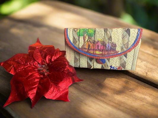 Handcrafted Woven Straw Clutch for Women