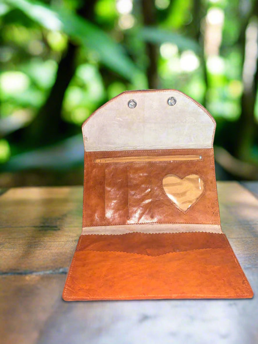 Genuine Large Leather Handcrafted Wallet for Women