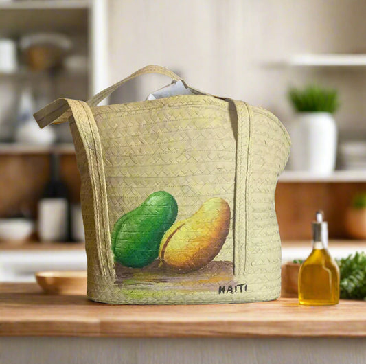 Handcrafted Woven  Straw Basket or Bag