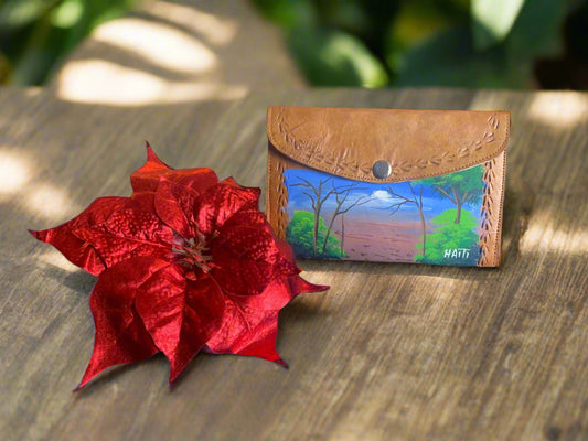Genuine Medium Leather Handcrafted Wallet for Women