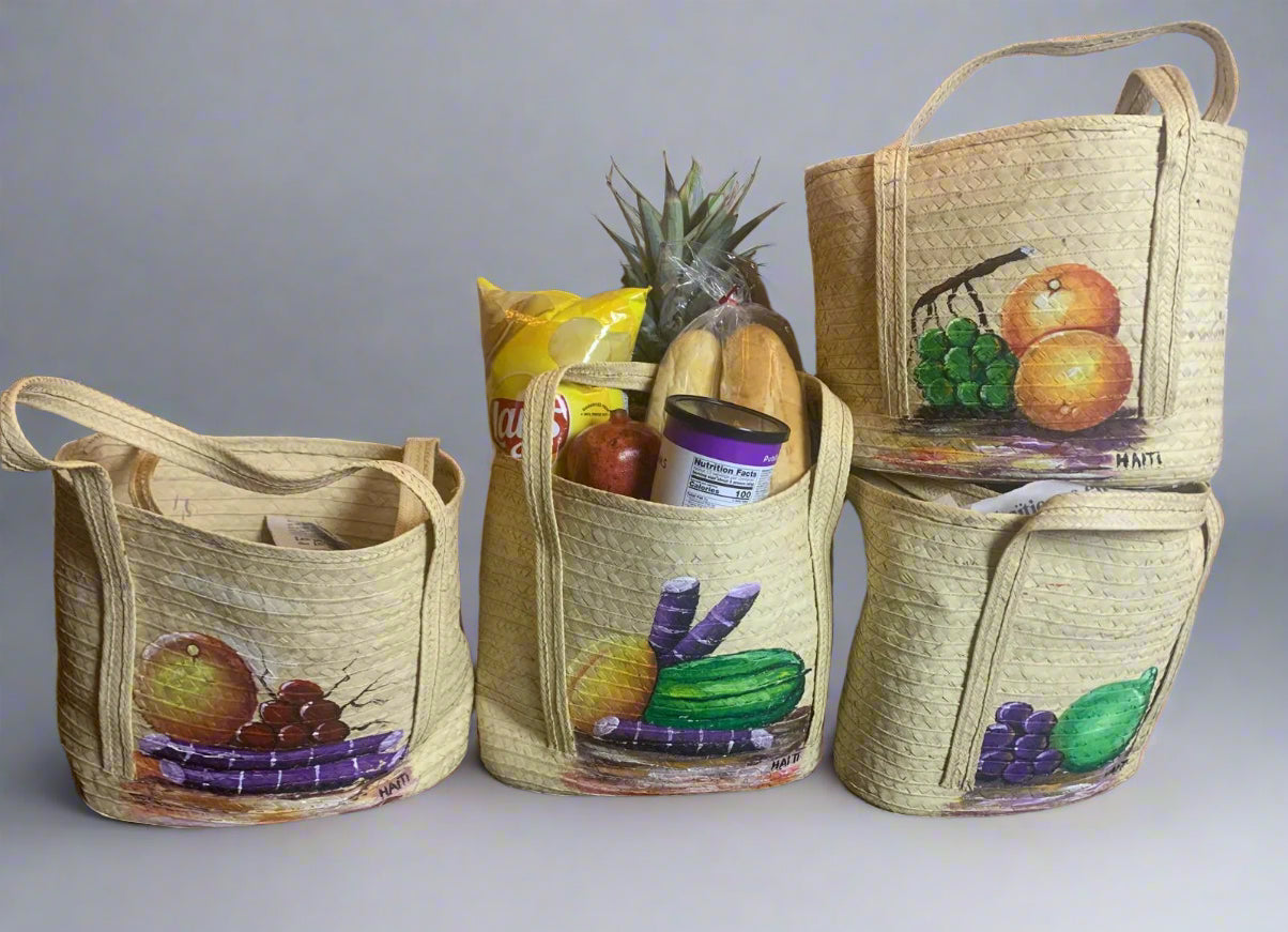 Handcrafted Woven  Straw Basket or Bag